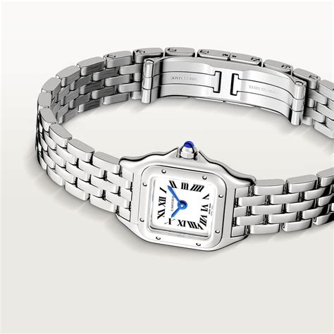 cartier panthere mini steel|cartier panthere watch with diamonds.